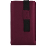 FIXED Lucca with closing strap for phones up to 6.6" burgundy - Phone Case