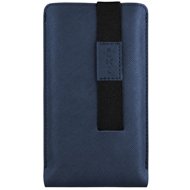FIXED Lucca with closing strap for phones up to 6.9" dark blue - Phone Case