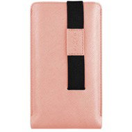 FIXED Lucca with closing strap for phones up to 6.9" peach - Phone Case