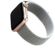 FIXED Nylon Strap pre Apple Watch 42/44/45/Ultra 49mm bielosivý - Remienok na hodinky