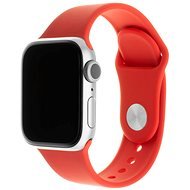 FIXED Silicone Strap SET pre Apple Watch  42/44/45/Ultra 49mm červený - Remienok na hodinky