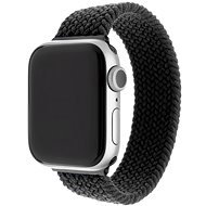 FIXED Elastic Nylon Strap Apple Watch 42/44/45/Ultra 49mm okosórához, XS-es méret, fekete - Szíj