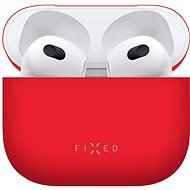 FIXED Silky Cover für Apple Airpods 3 - rot - Kopfhörer-Hülle