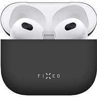 FIXED Silky Apple Airpods 3 fekete tok - Fülhallgató tok