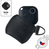 FIXED Smile Hülle aus echtem Rindsleder mit Smart Tracker FIXED Smile PRO schwarz - Schlüsselanhänger