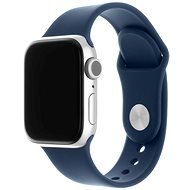 FIXED Silicone Strap SET for Apple Watch 42/44/45/Ultra 49mm, Metallic Blue - Watch Strap