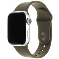 FIXED Silicone Strap SET Apple Watch 42/44/45/Ultra 49mm - olivazöld - Szíj
