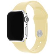 FIXED Silicone Strap SET pre Apple Watch 38/40/41mm svetlo žltý - Remienok na hodinky