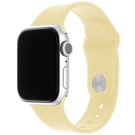 FIXED Silicone Strap SET for Apple Watch 38/40/41mm, Light Yellow - Watch Strap