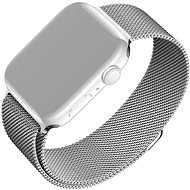 FIXED Mesh Strap pre Apple Watch 42/44/45/Ultra 49mm strieborný - Remienok na hodinky