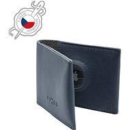 FIXED Wallet for AirTag in Genuine Cowhide, Blue - Wallet