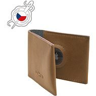 FIXED Wallet for AirTag in Genuine Cowhide Brown - Wallet
