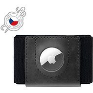 FIXED Tiny Wallet for AirTag aus echtem Rindsleder - schwarz - Portemonnaie