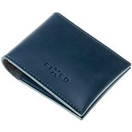 FIXED Wallet in Genuine Cowhide, Blue - Wallet