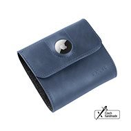 FIXED Classic Wallet for AirTag in genuine cowhide blue - Wallet