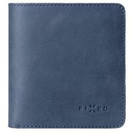 FIXED Classic pénztárca valódi marhabőrből, kék színben - Pénztárca