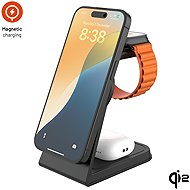 FIXED MagPowerstation Alu2 with MagSafe Qi2 support black - Wireless Charger