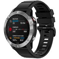 FIXED Silicone Strap Garmin QuickFit 26 mm - fekete - Szíj