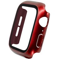 FIXED Pure+ with Tempered Glass for Apple Watch 40mm Red - Protective Watch Cover