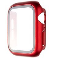 FIXED Pure+ Tok temperált üveggel a 45 mm-es Apple Watchhoz - piros - Okosóra tok