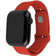 FIXED Silicone Sporty Strap pro Apple Watch 42/44/45mm červený - Watch Strap