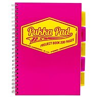 PUKKA PAD Project Book Neon A4 square, pink - Notepad