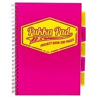 PUKKA PAD Project Book Neon A4 lined, pink - Notepad
