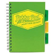 PUKKA PAD Project Book Neon A5 štvorčekový, zelený - Poznámkový blok
