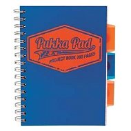 PUKKA PAD Project Book Neon A5 Linked, Blue - Notepad