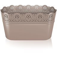 Prosperplast LACE Mocha 28.5cm - Flower Box