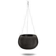 PROSPERPLAST Beton Bowl WS závěsný, černý 37cm - Květináč