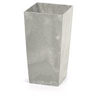 PROSPERPLAST Urbi square beton effect šedý 29,5cm  - Květináč