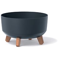 PROSPERPLAST Gracia leg low antracit 38cm  - Květináč