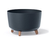 PROSPERPLAST Gracia standard ECO wood antracit 28,5cm  - Květináč