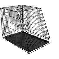 Kerbl Transport box, car cage for dogs 75 × 52 × 61 cm, 2 doors, bevelled - Dog Carriers