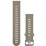 Garmin Quick Release 20 Silicone Beige (Silver Buckle) - Watch Strap