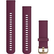 Garmin Quick Release 20 Silikon Burgund (Goldschnalle) - Armband