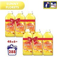 LENOR Sunny Florets 6 × 1,42 l, (288 mosás) - Öblítő