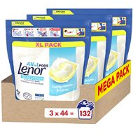 LENOR Sensitive 3 × 44 pcs - Washing Capsules