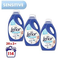 LENOR Sensitive 3 × 2.09 l (114 washes) - Washing Gel