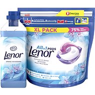 LENOR Spring Awakening capsules 44 pcs + fabric softener 930 ml (31 washes) - Toiletry Set