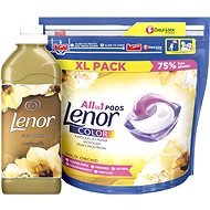 LENOR Gold Orchid Capsules 44 pcs + Fabric Softener 750ml (25 washes) - Toiletry Set