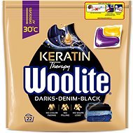 WOOLITE Black Darks Denim s keratínom, 22 ks - Kapsuly na pranie