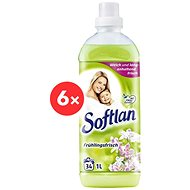 SOFTLAN with spring floral fragrance 6×1 l (204 washes) - Fabric Softener