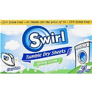 SWIRL Scent for dryer with antistatic effect, 45pcs Spring fresh - Dryer Sheets