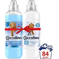 COCCOLINO Sensitive & Blue Splash 2× 1,05 l (84 mosás) - Öblítő