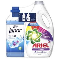 ARIEL Color 2.15 l (43 washes) and LENOR Spring Awakening 0.85 l (34 washes) - Washing Gel