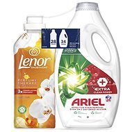 ARIEL Extra Clean 1,7 l (34 praní) a LENOR Orchid & Vanila 0,7 l (28 praní) - Washing Gel