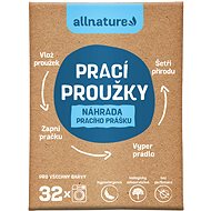 ALLNATURE Washing strips 16 pcs (32 washes) - Laundry Sheets