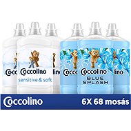 COCCOLINO Sensitive & Blue Splash 6 × 1700 ml - Fabric Softener